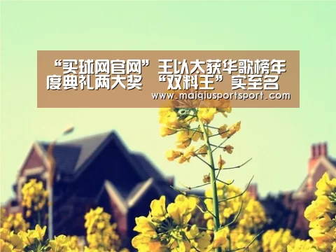 “买球网官网”王以太获华歌榜年度典礼两大奖 “双料王”实至名归(图3) 买球app下载
